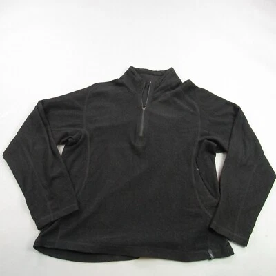 Suéter REI Mujer Grande Manga Larga 1/4 Cremallera Informal Exterior Negro Foto 1 de 4