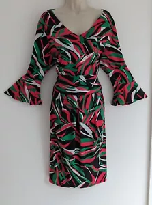 💜 TOGETHER SIZE 18 Beautiful Ladies Vibrant Patterned Dress Ref 19 - Picture 1 of 9