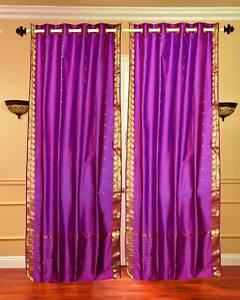 Violett Rot Ring Oberteil Durchsichtig Sari Vorhang/Drapiert/Panel - Teile