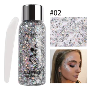 Body Glitter Gel Sequins Long Acting Face Eyes Hair Prom Party Mermaid Scales No - Picture 1 of 12