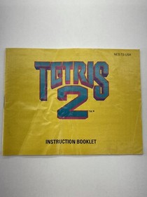 NES Tetris 2 Manual / Nintendo, authentic *Very Good*