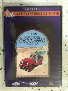 LAS AVENTURAS DE TINTIN DVD TINTIN EN EL PAIS DEL ORO NEGRO HERGE - Imagen 1 de 2