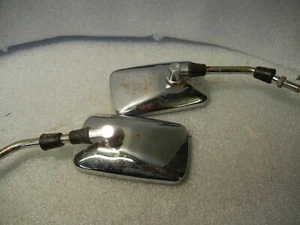 PAR DE ESPEJOS RETROVISORES LATERALES CROMADOS CROMADOS PARA MOTO - Imagen 1 de 11