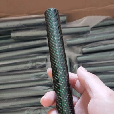 2Pcs 500mm Golden Silk Colorful Carbon Fiber Tube OD10-30mm Carbon Pipe RC Drone - Image 1 of 4