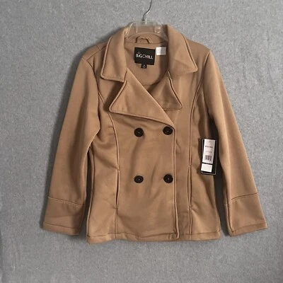 Abrigo Big Chill Mujer’s Pea Doble Pecho en Marrón Carmelo Talla Med Mujer’s Foto 1 de 4