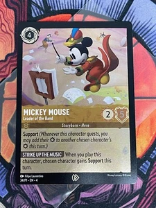 Tarjetas promocionales de Mickey Mouse - Líder de la banda - Disney Lorcana (DLPC) - Imagen 1 de 4