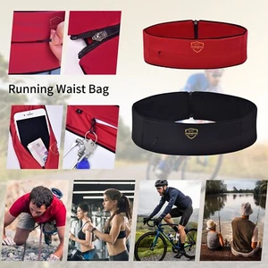 MVSPORTOO Running Waist Pack Belt Unisex Phone Holder Keys Cards Outdoor Gym - Picture 1 of 10