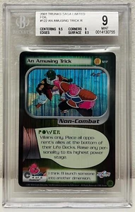 1x DBZ CCG AN DIVERUSING TRICK 122 HOLO FOIL RARO BAÚLES LIMITADOS SAGA BGS 9 POP 1 - Imagen 1 de 1