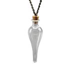 Retro Glass Bottle Necklace Lucky Potion Pendant Collar Chain Trend Jewelry