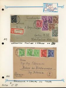 AMG-GERMANY Specialized Album Page Lot #20 - Mixed Franking Covers $$$