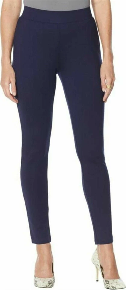 Calça skinny tamanho XST MAN Global Chic 360 Slim Ponte azul marinho nova - Imagem 1 de 1