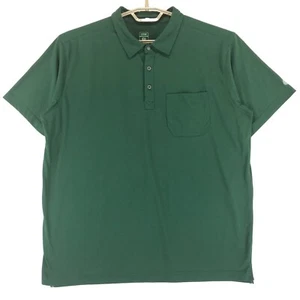 Camisa polo Stio Divide para hombre XL verde polietileno algodón 1 bolsillo manga corta - Imagen 1 de 6