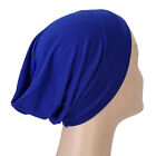 Muslim Plain Hijab Inner Caps Women  Turban Chemo Hair Loss Hats Beanie