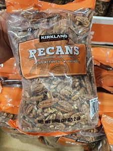 Kirkland Signature Shelled Pecan Halves Nuts 32oz. (2 Lbs) #1 Grade US Fancy - Picture 1 of 2