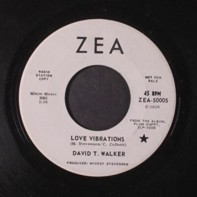DAVID T. WALKER: love vibrations / doo doo Zea Records 7" Single 45 RPM - Image 1 of 2