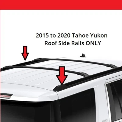 New 15 to 20 New Tahoe Yukon Set Left Right Roof Rack Luggage Carrier Side Rails - Image 1 of 4