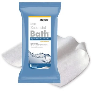 Stryker - Asciugamani per pulizia bagno essenziali salvia - 1 confezione, 8 panni - freschi - Foto 1 di 9