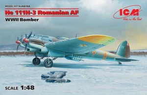 Bombardero rumano ICM 48266 - 1:48 Heinkel He 111H-3 AF Segunda Guerra Mundial - Imagen 1 de 2