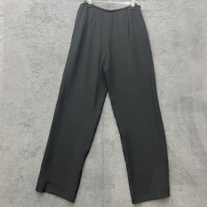 Armani Collezioni Pants Womens 8 Black Made in Italy Dress Slacks Elegant Career - Picture 1 of 10