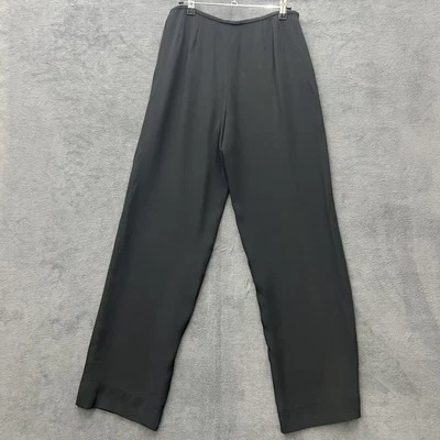 Armani Collezioni Pants Womens 8 Black Made in Italy Dress Slacks Elegant Career - Image 1 of 4