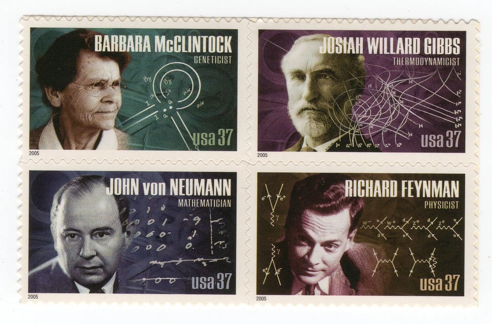 Scott #3909a (3906) American Scientists Block of 4 Stamps - MNH - Image 1 of 1