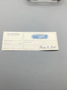 Vintage 1975 Visitor Pass Ticket The White House Gerald Ford- Ephemera-Unused!! - Picture 1 of 4