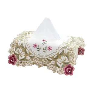 Vintage Lace Tissue Box Cover Timeless Design for a Charming Atmosphere - Picture 1 of 45