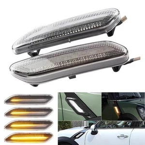 Clear Amber LED Lights for Front Side Marker in For MINI Cooper R60 R61 - Picture 1 of 8