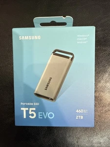 SAMSUNG T5 EVO Portable SSD 2TB BRAND NEW SEALED BOX - Afbeelding 1 van 4