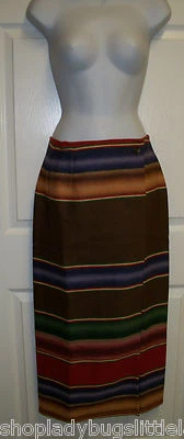 FALDA ENVOLVENTE DE LANA MANTA INDIA SARAPE SUROESTE COUNTRY RALPH LAUREN 8 ITALIA Foto 1 de 4