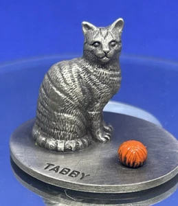 Vintage 1984 GS Heller ~ Fine Pewter ~ Tabby - Picture 1 of 9
