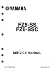 Genuine Yamaha Factory Dealer Service Repair Manual Fz6-Ss Fz 6 Ss 2004 04