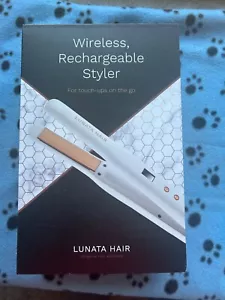 Lunata recharable cordless straightner. White and Gold. Paid $109.00 for it. - Picture 1 of 4