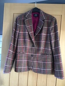 Ladies PerUna Tweed Style Wool Jacket Size 10 uk - Bild 1 von 10