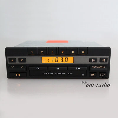 Becker Europa 2000 BE1100 Oldtimer Youngtimer Autoradio Kassettenradio Bronze - Bild 1 von 4