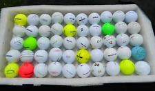 Lot of 50 Mixed  Golf Balls Callaway Chrome Titleist Prov1 Taylor Made TP5 3A/4A