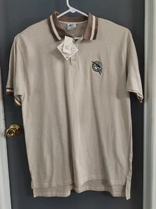 Florida Marlins Polo Herren XL gesticktes Logo beige weiß Original Merch Dynasty - Bild 1 von 11