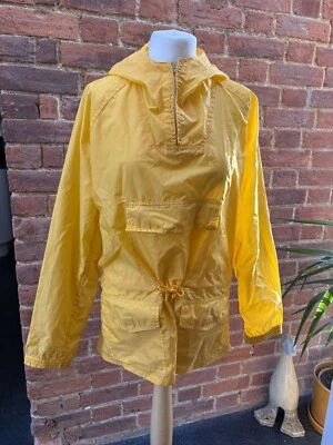 Vintage 70s Campari Bright Yellow Weather Beaters Pennine Jacket Cagoule S 6 -10 - Image 1 of 4