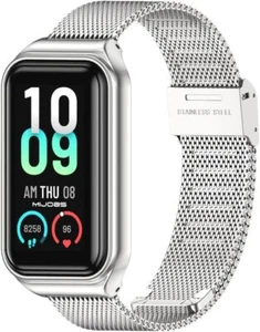 Correa MIJOBS para Amazfit Band 7 Metal Repuesto Milán, Plata - Imagen 1 de 9