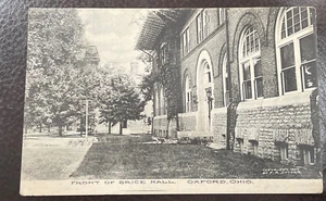 Postal de colección frente de Brice Hall Oxford, Ohio - Imagen 1 de 5