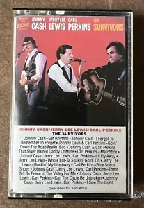 The Survivors - Jerry Lee Lewis, Johnny Cash, Carl Perkins - Cassette - Live - Picture 1 of 2