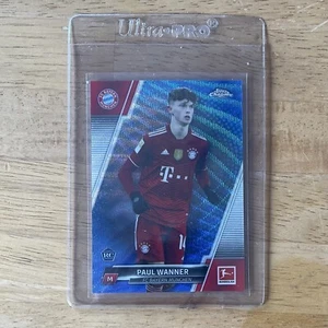 2021 Topps Chrome Bundesliga Blue Wave Refractor /150 Paul Wanner RC #46 - Picture 1 of 2