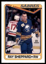 1990-91 O-Pee-Chee Ray Sheppard . Buffalo Sabres #446