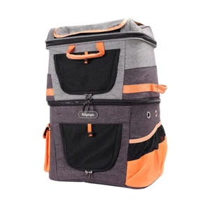 Ibiyaya Two-Tier Rucksack | Doppelter Transport für Hunde & Katzen FC1980-OG - Bild 1 von 8