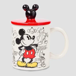 Mickey Mouse Heritage Sketch (Disney) 18 oz. Taza de cerámica con tapa - Imagen 1 de 8