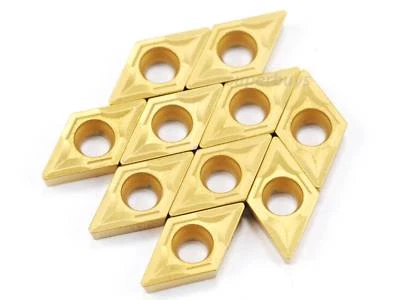 10pcs DCMT070204 US735 DCMT21.5 Carbide Inserts Blades Boring Turning Lathe Tool - Image 1 of 3