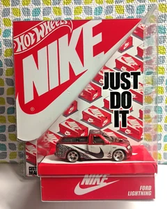 HOT WHEELS CUSTOM NIKE SHOE BOX FORD SVT LIGHTNING NEW - Picture 1 of 10