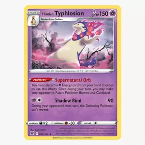 Hisuian Typhlosion 052/189 Radianza Astrale Pokemon TCG Reverse Holo - Foto 1 di 2