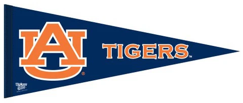 Auburn Tigers Official NCAA Premium Felt Collector's PENNANT Cover