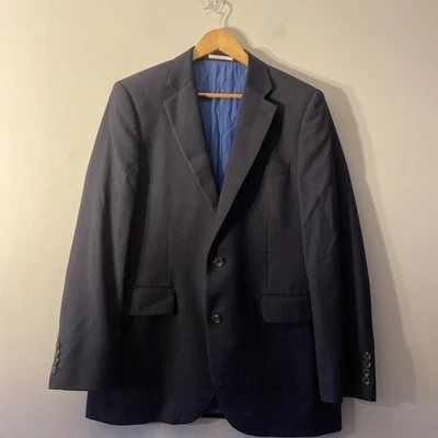 Blazer Chester Barrie Traje Chaqueta 42R Azul Lana Cachemira Inteligente Formal  Foto 1 de 4